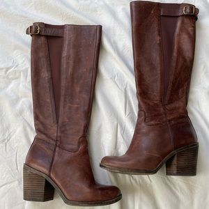 Womens Lucky Brand Orman Leather Boots